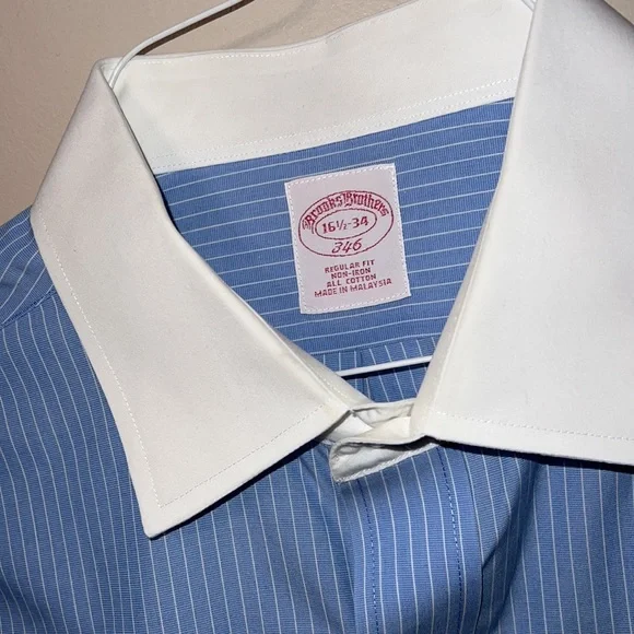 Brooks Brothers button down dress shirt,16.5 -34 - Picture 4 of 8